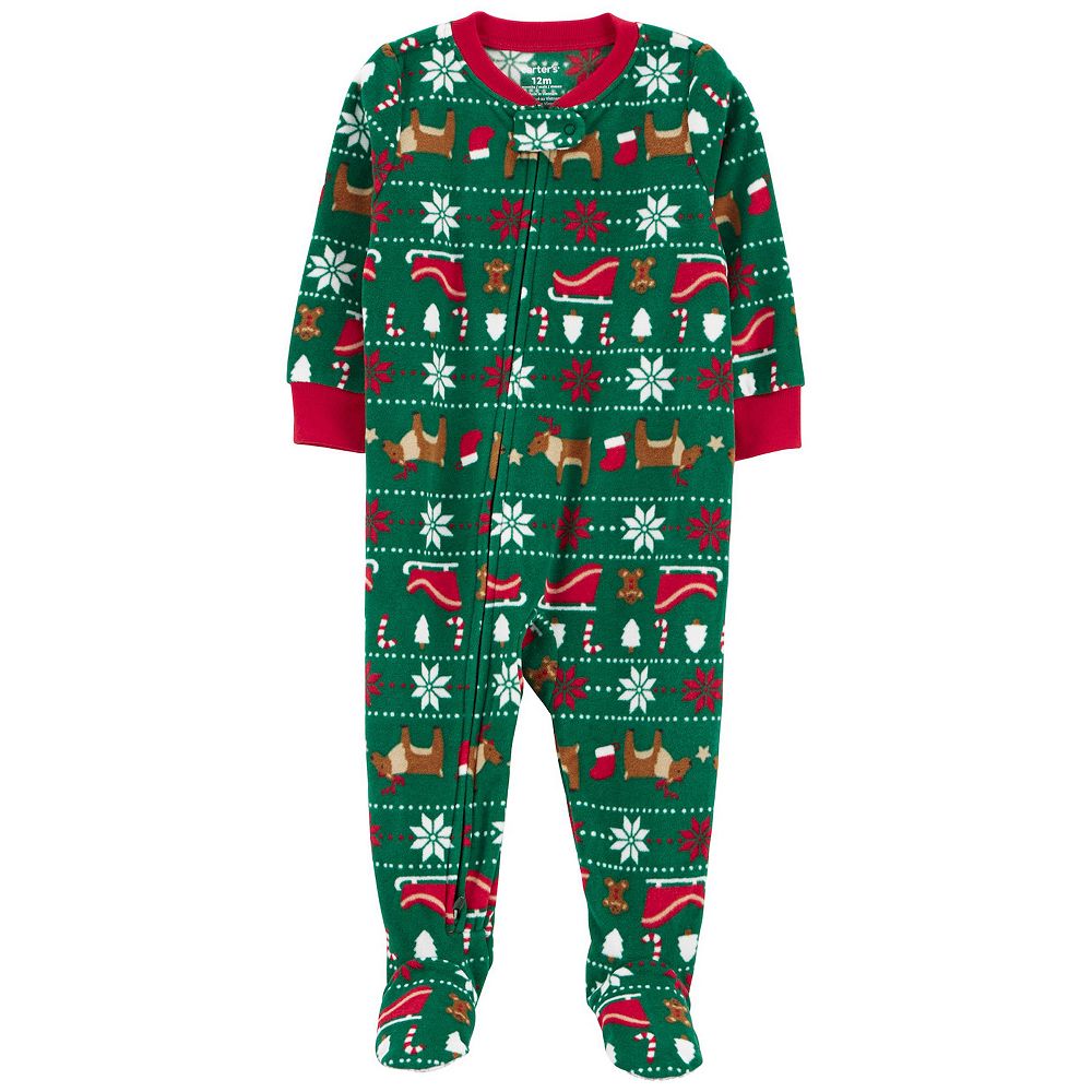 Baby Carter's Fair Isle One-Piece Footed Pajamas