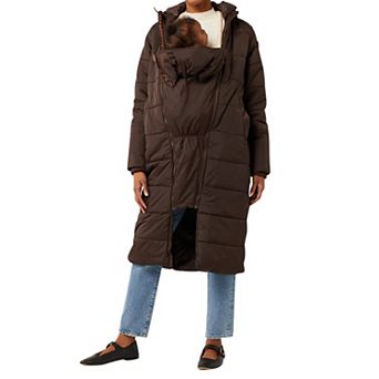 3 in Penelope Long Waterproof Maternity Coat
