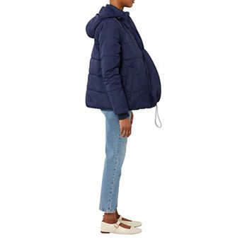 3 in Leia Quilted Maternity Hybrid Puffer Jacket