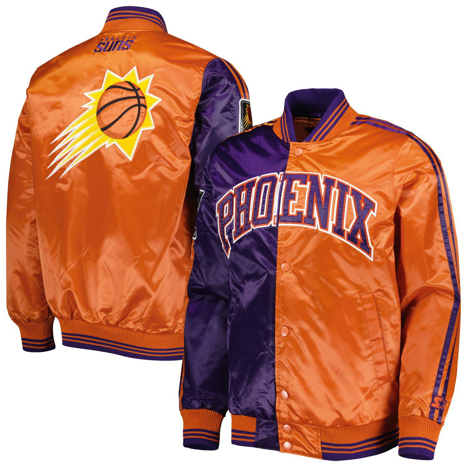 Women's G-III 4Her by Carl Banks Purple Phoenix Suns Change Up Full-Zip  Track Jacket