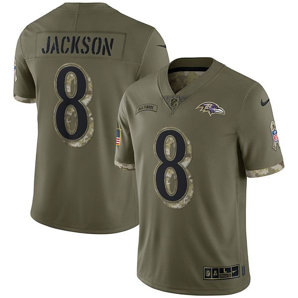 Nike Men's Baltimore Ravens Lamar Jackson #8 Stitched Jersey