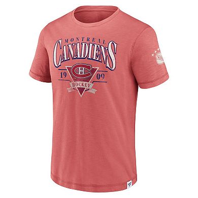 Men's Fanatics Branded Red Montreal Canadiens Elusive Slub T-Shirt