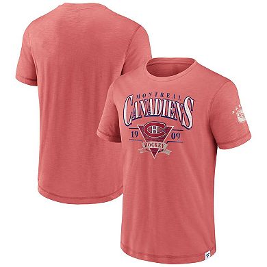 Men's Fanatics Branded Red Montreal Canadiens Elusive Slub T-Shirt