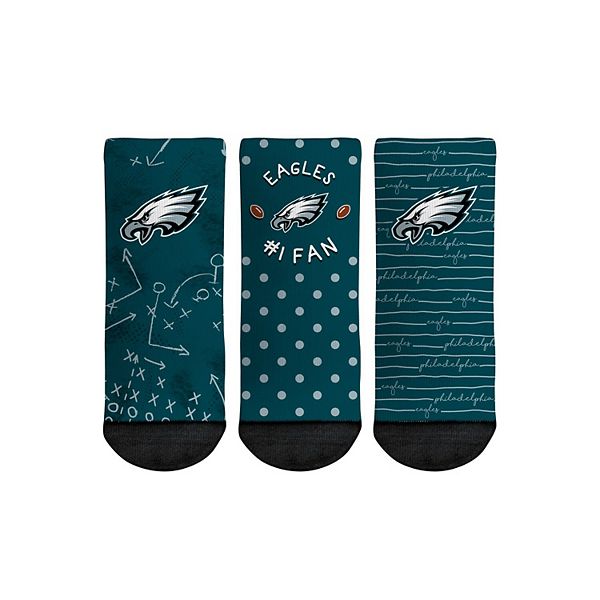 Rock 'Em Youth Boys and Girls Socks Philadelphia Eagles Allover Logo and  Paint Crew Socks - Macy's