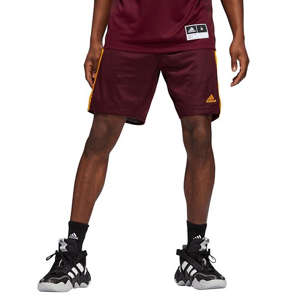 Burgundy basketball shorts clearance