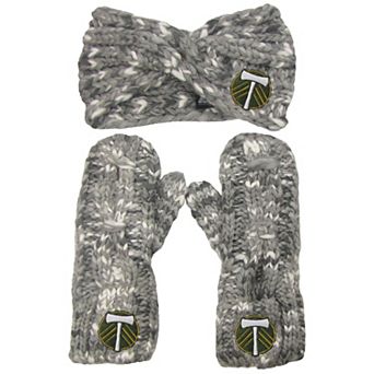 Women's ZooZatz Portland Timbers Marled Headband and Mittens Set