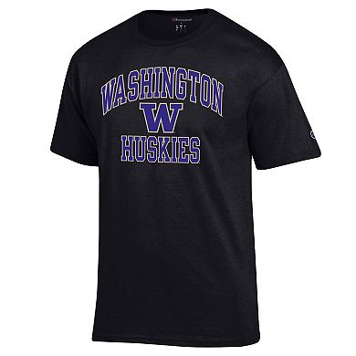 Men's Champion Black Washington Huskies High Motor T-Shirt