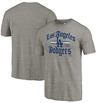 Men's Fanatics Branded Ash Los Angeles Dodgers Hometown Collection Olde LA T-Shirt