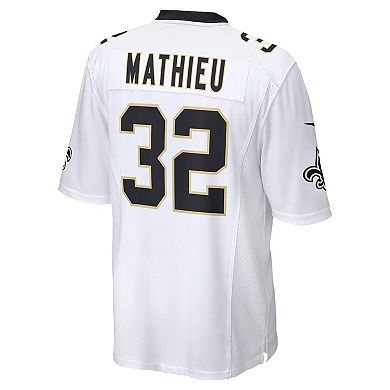 Men's Nike Tyrann Mathieu White New Orleans Saints Game Jersey