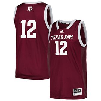 Men's adidas #12 Maroon Texas A&M Aggies Team Swingman Jersey