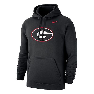Men s Nike Black Georgia Bulldogs Primary Team Logo Club Pullover Hoodie