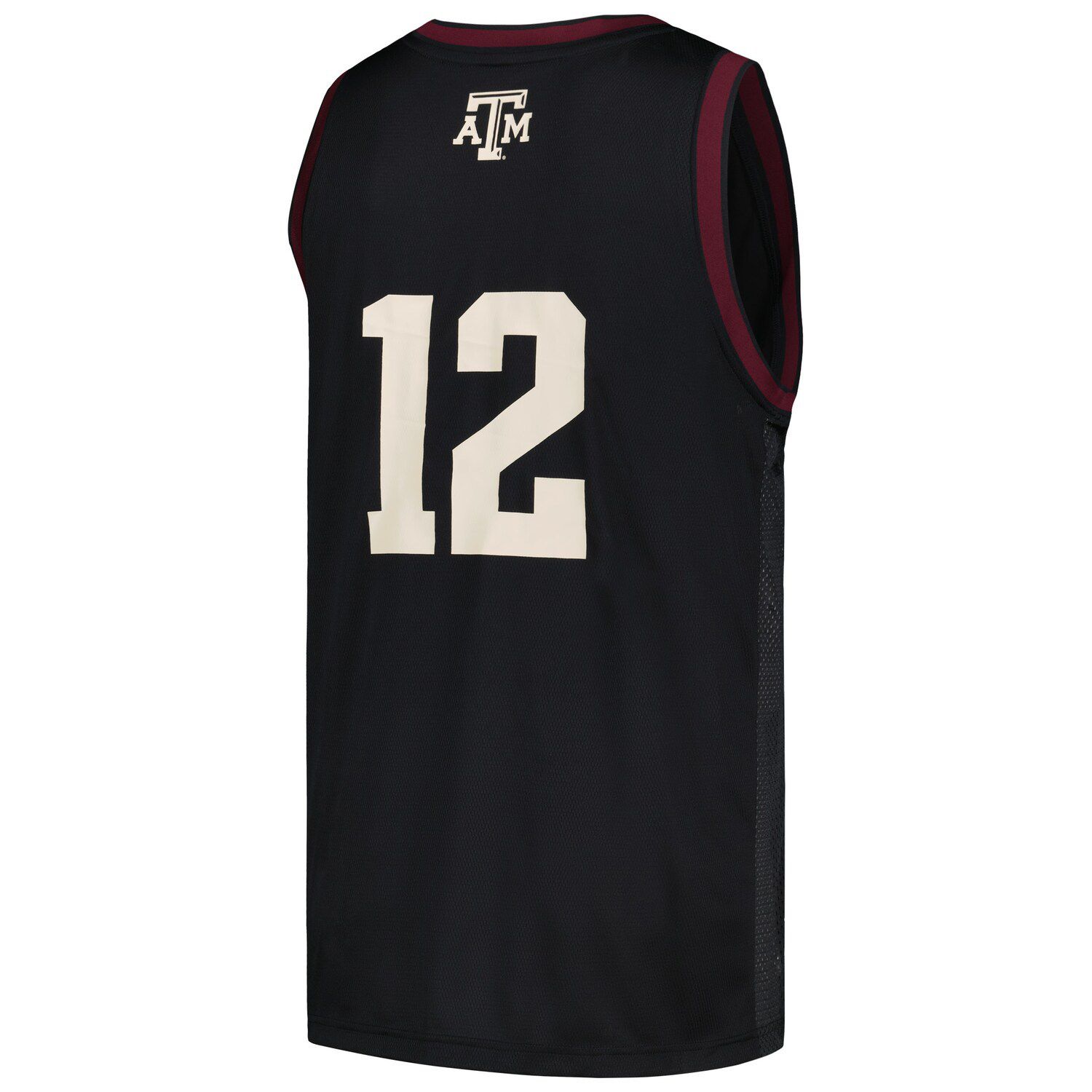 Men's Adidas #12 Black Texas A&M Aggies Team Swingman Jersey