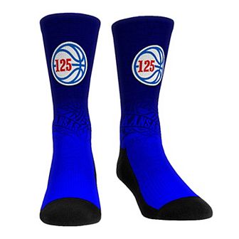 Youth Rock Em Socks Kansas Jayhawks 125th Season Lines Basketball Crew Socks