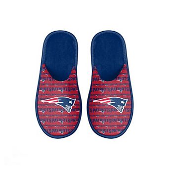 Youth FOCO New England Patriots Scuff Wordmark Slide Slippers