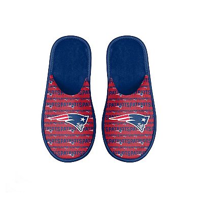 Youth FOCO New England Patriots Scuff Wordmark Slide Slippers