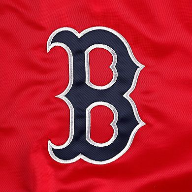 Men's Starter Red Boston Red Sox Pick & Roll Satin Varsity Full-Snap Jacket