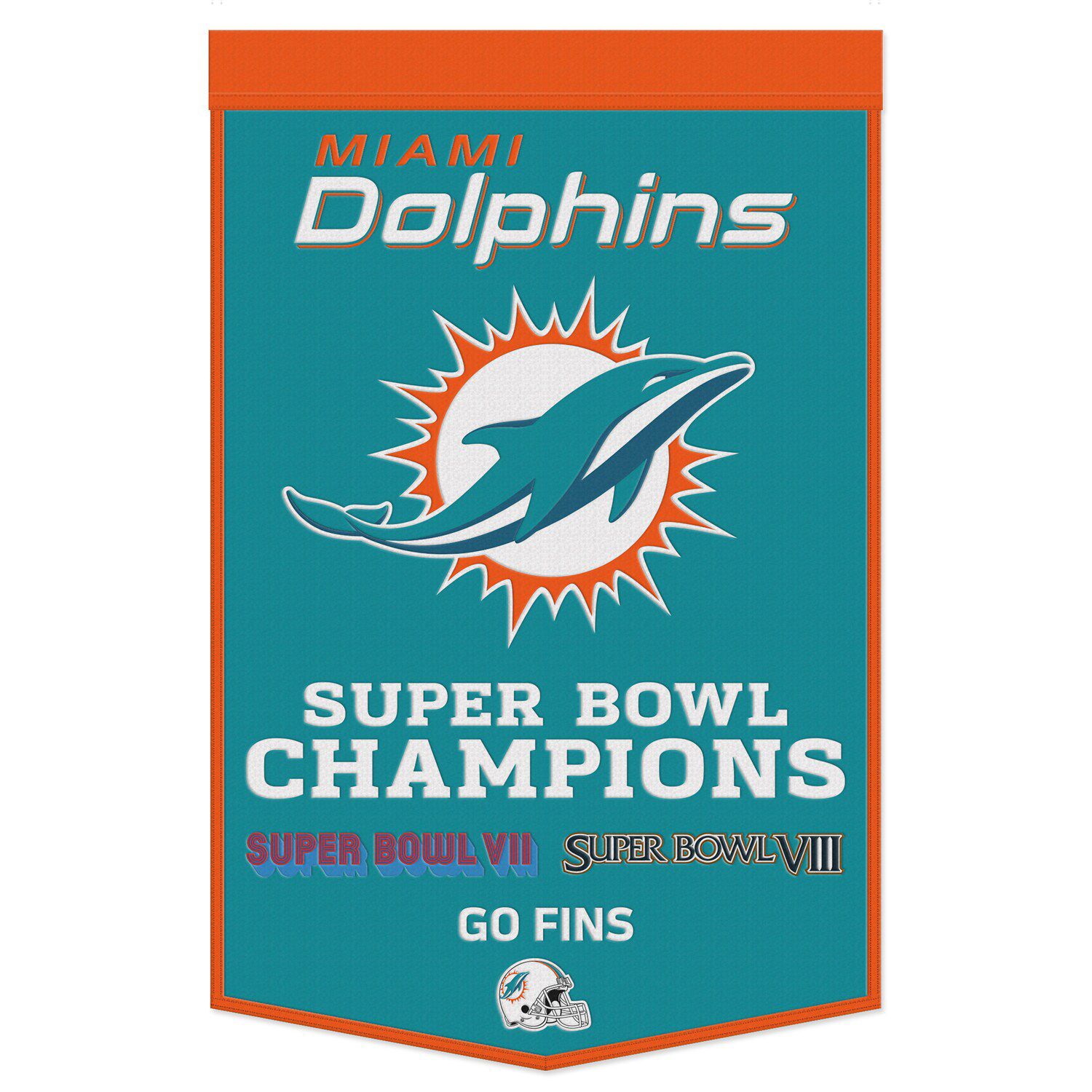 WinCraft Miami Dolphins 24 x 38 Championship Banner