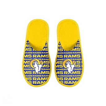 Youth FOCO Los Angeles Rams Scuff Wordmark Slide Slippers