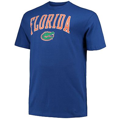 Men's Champion Royal Florida Gators Big & Tall Arch Over Wordmark T-Shirt