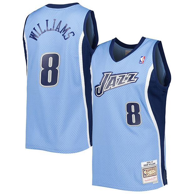 Men's Mitchell & Ness Deron Williams Blue Utah Jazz 2006-07 Hardwood Classics Swingman Jersey