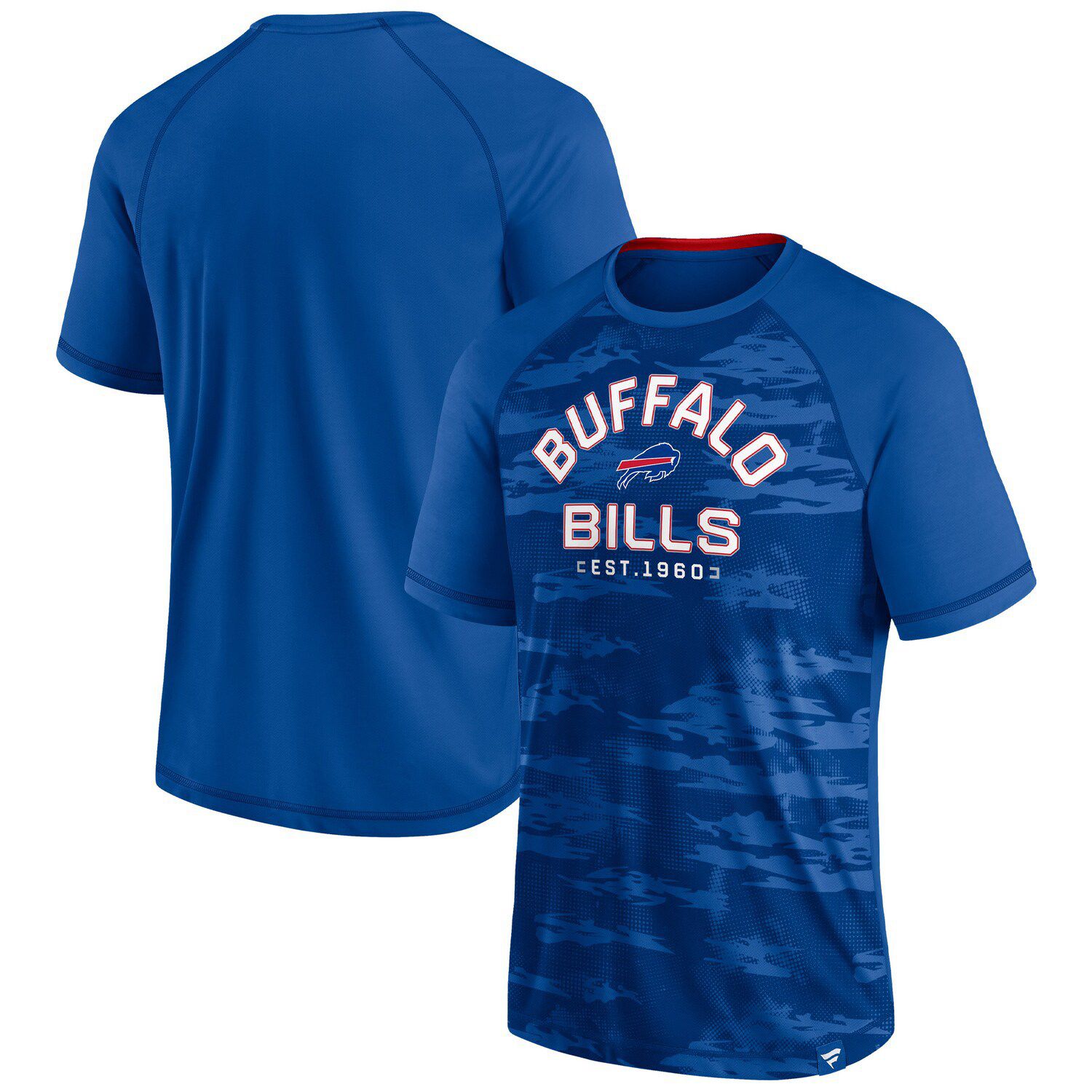 Women's Fanatics Branded Josh Allen Cream/Royal Buffalo Bills Vintage  Player Name & Number Raglan 3/4-Sleeve T-Shirt