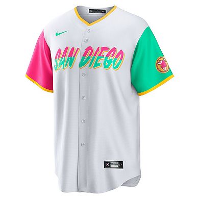 Men's Nike Manny Machado White San Diego Padres 2022 City Connect Replica Player Jersey