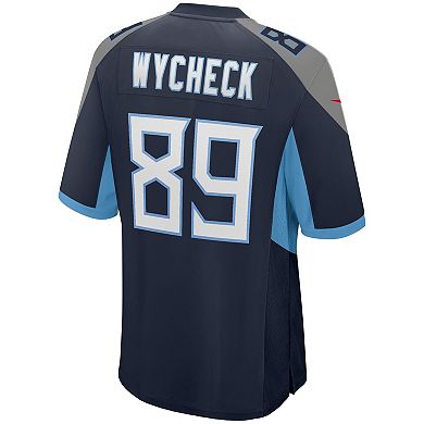 Men's Nike Frank Wycheck Navy Tennessee Titans Game Retired Player Jersey