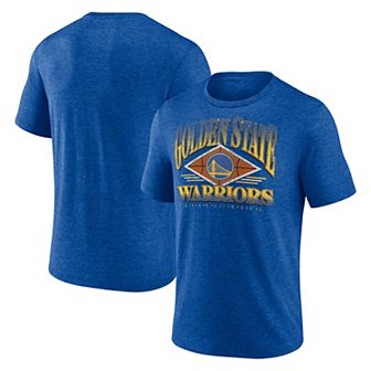 Men's Fanatics Branded Heather Royal Golden State Warriors True Classics Power Phase Tri-Blend T-Shirt