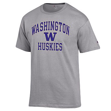 Men's Champion Heather Gray Washington Huskies High Motor T-Shirt