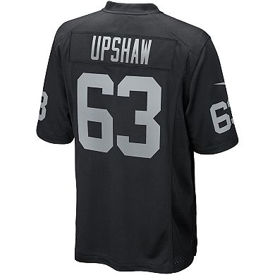 Men's Nike Gene Upshaw Black Las Vegas Raiders Game Retired Player Jersey