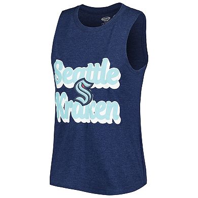 Women's Concepts Sport Deep Sea Blue/Gray Seattle Kraken Meter Muscle Tank Top & Pants Sleep Set