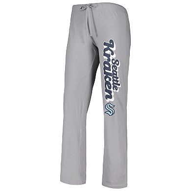 Women's Concepts Sport Deep Sea Blue/Gray Seattle Kraken Meter Muscle Tank Top & Pants Sleep Set