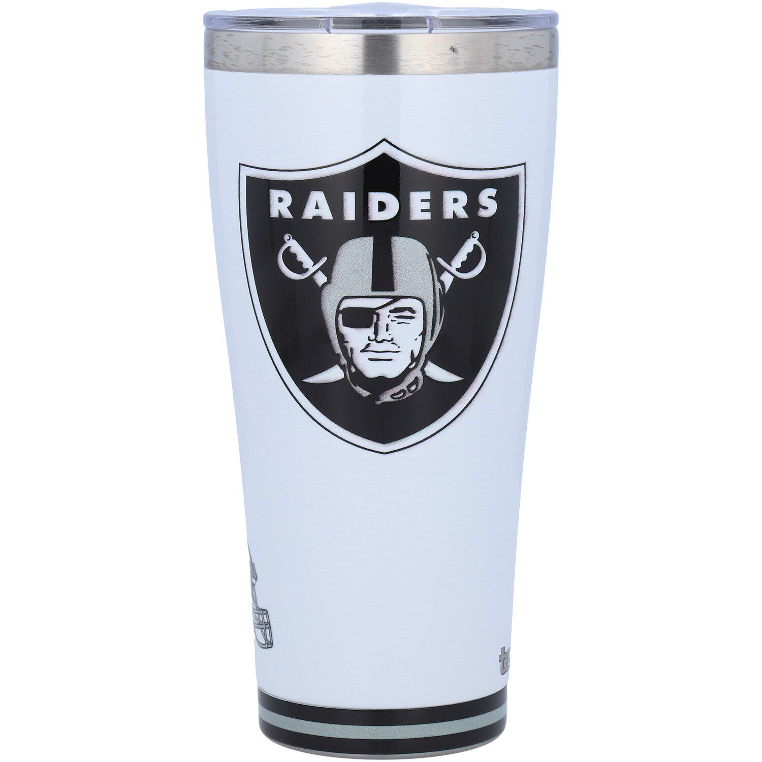 NFL Oakland Raiders 16 oz All Over and Genuine Tumbler Set with lids