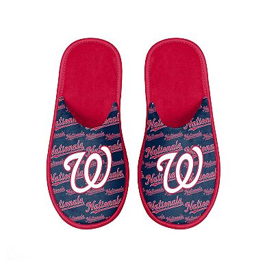 Men's FOCO Washington Nationals Scuff Logo Slide Slippers
