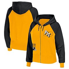 Pittsburgh Steelers Women's '47 Harper Tie Bottom Skimmer Fleece Hoodie