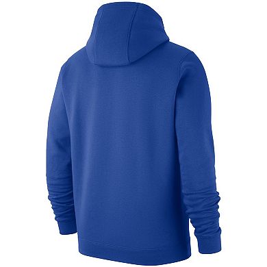 Men's Nike Royal Duke Blue Devils Basketball Icon Club Fleece Pullover ...