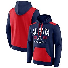 Men's Fanatics Branded Navy Atlanta Braves Extra Innings Pullover Hoodie