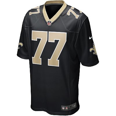 Men s Nike Carl Nicks Black New Orleans Saints Game Retired Player Jersey