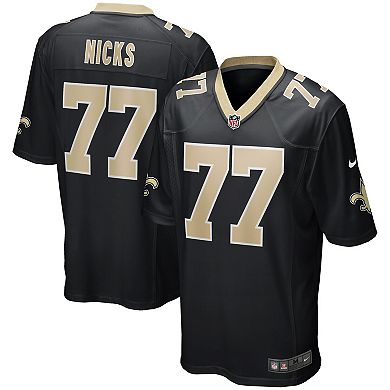 Men's Nike Carl Nicks Black New Orleans Saints Game Retired Player Jersey