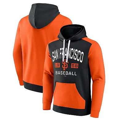 Men's Fanatics Branded Black/Orange San Francisco Giants Chip In Pullover Hoodie