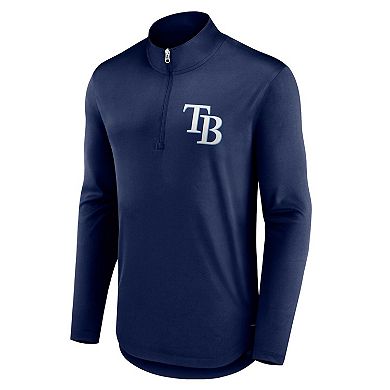 Men's Fanatics Branded Navy Tampa Bay Rays Tough Minded Quarter-Zip Jacket
