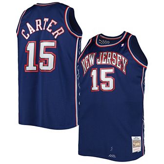 Men's Mitchell & Ness Vince Carter Navy New Jersey Nets Big & Tall Hardwood Classics 2006-07 Swingman Jersey