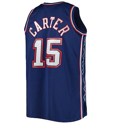 Men's Mitchell & Ness Vince Carter Navy New Jersey Nets Big & Tall Hardwood Classics 2006-07 Swingman Jersey