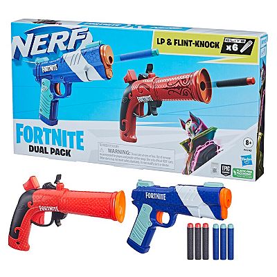 ナーフNERF FORTNITE BLUE SHOCK & FLARE セット Amazon.com: NER FORTNITE Blue Shock : Toys & Games
