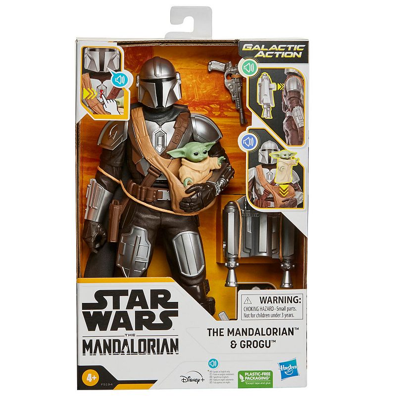 Star Wars Galactic Action The Mandalorian & Grogu Interactive Electronic Figures