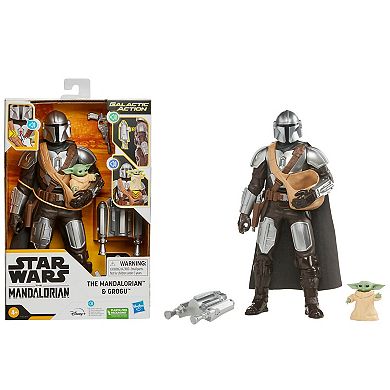 Star Wars Galactic Action The Mandalorian & Grogu Interactive Electronic Figures by Hasbro