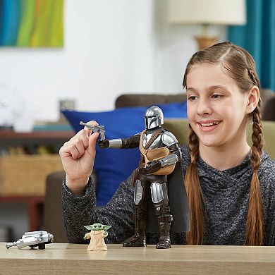 Star Wars Galactic Action The Mandalorian & Grogu Interactive Electronic Figures by Hasbro