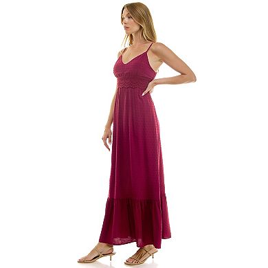 Juniors' Lily Rose Tiered Maxi Dress