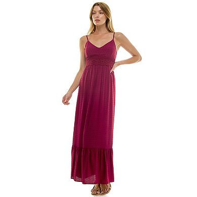 Juniors' Lily Rose Tiered Maxi Dress