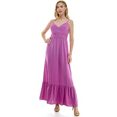 Juniors' Lily Rose Tiered Maxi Dress